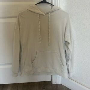 ANDREW MARC white hoodie